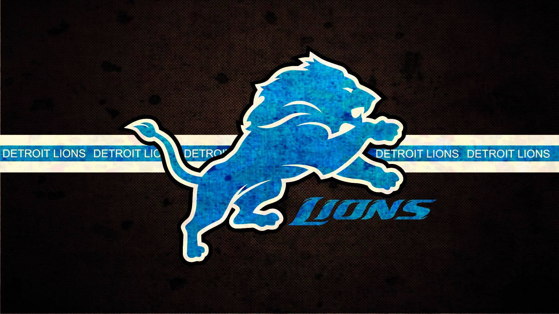 Blue Detroit Lions Nfl Team Logo Background