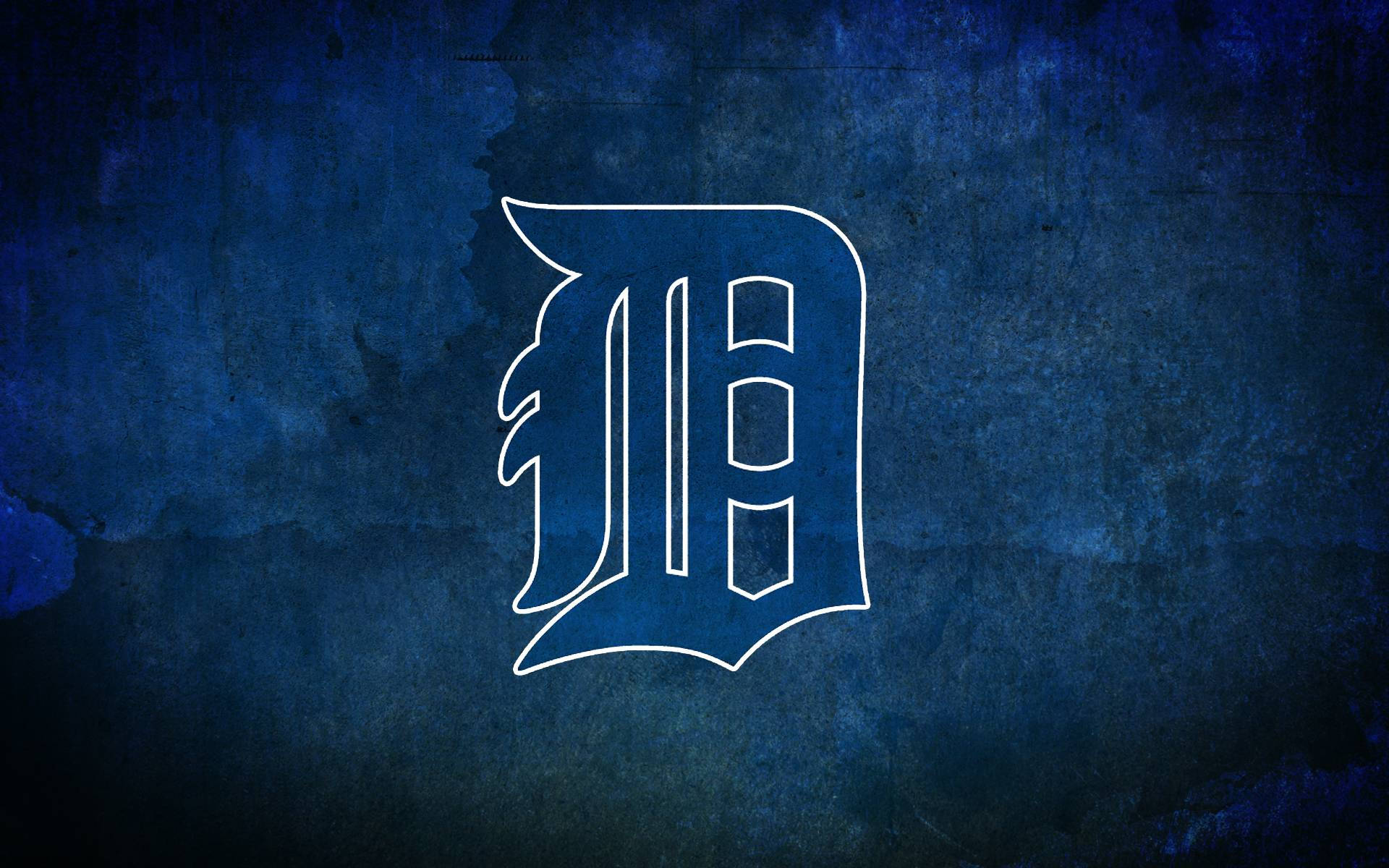 Blue Detroit Tigers Symbol Background