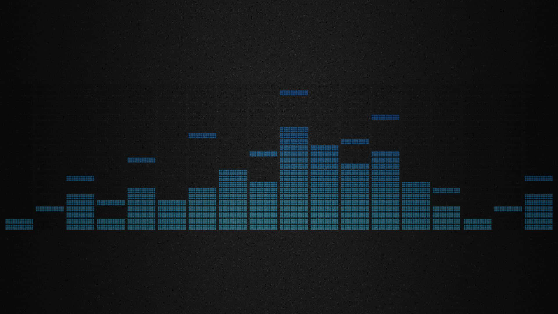 Blue Digital Sound Wave Pattern Background