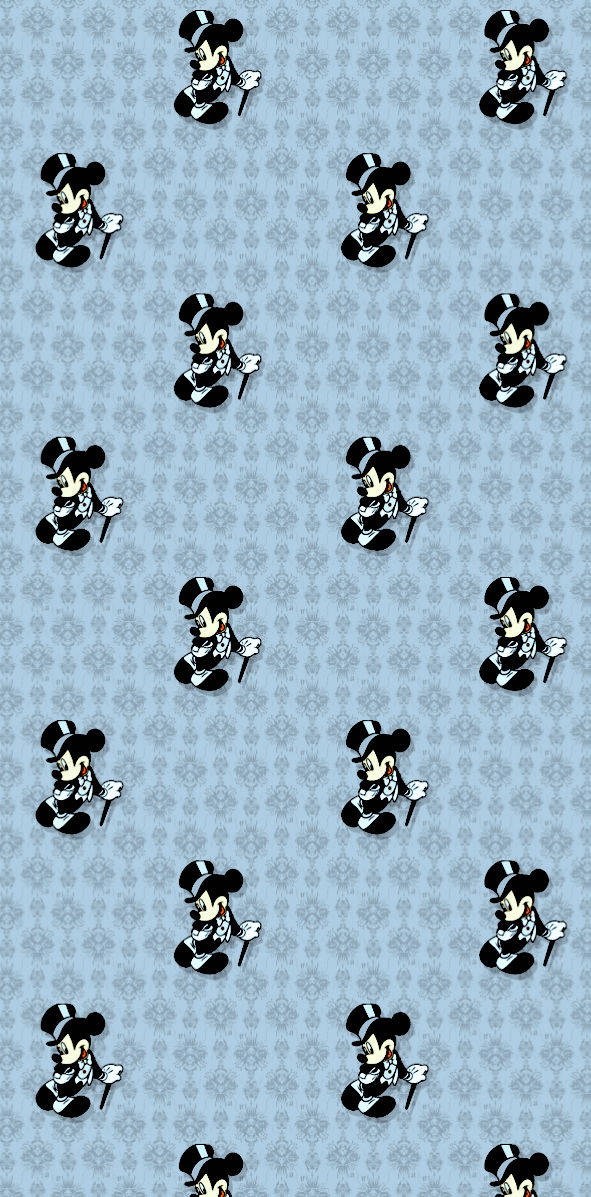 Blue Disney Pattern Background