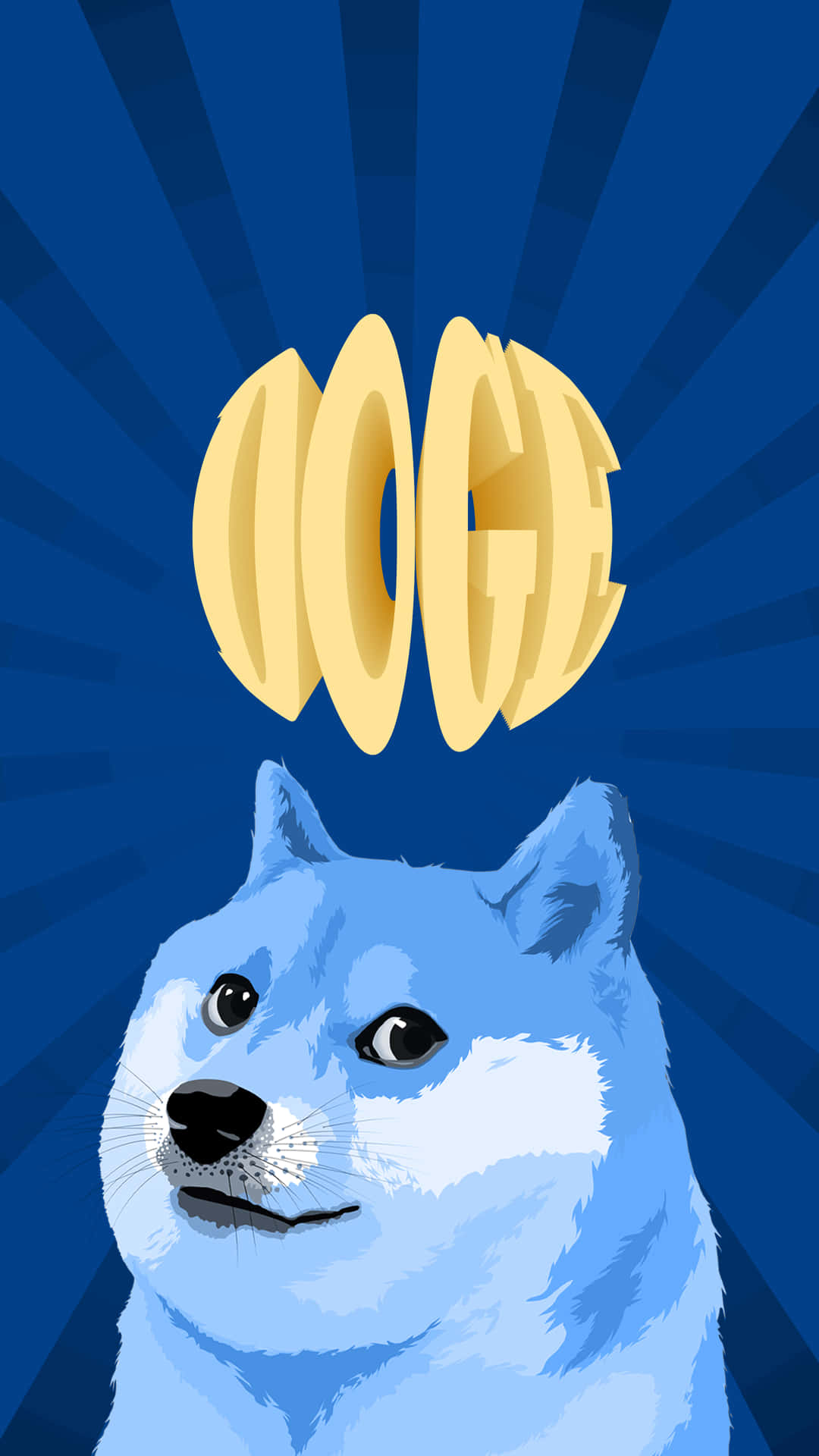 Blue Doge Background