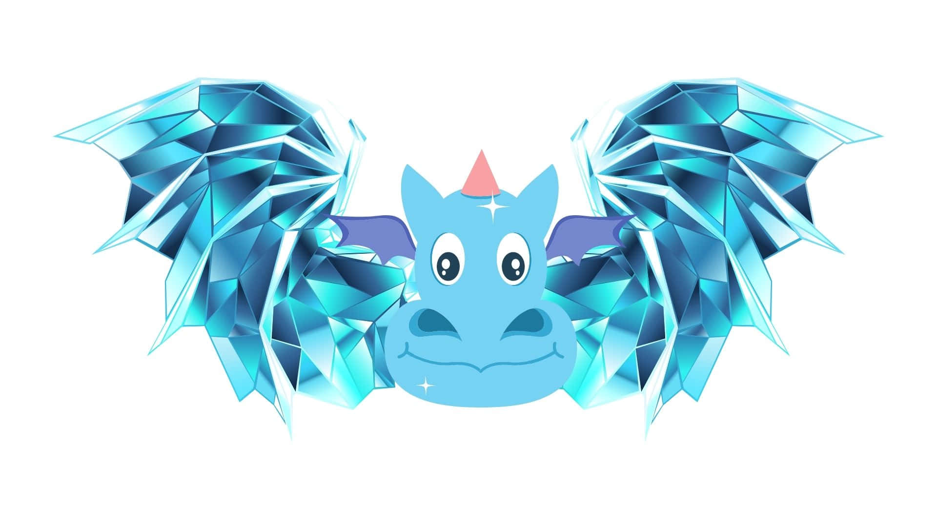 Blue Dragon: A Mythical Creature Of Power And Elegance Background