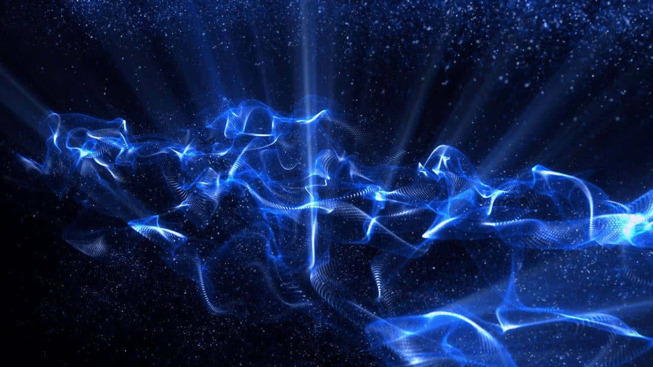 Blue Electric Energy Waves