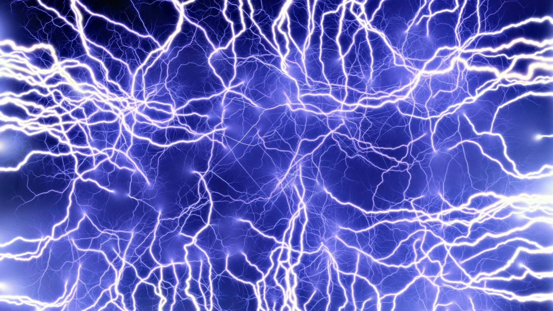 Blue Electricity Close-up Background