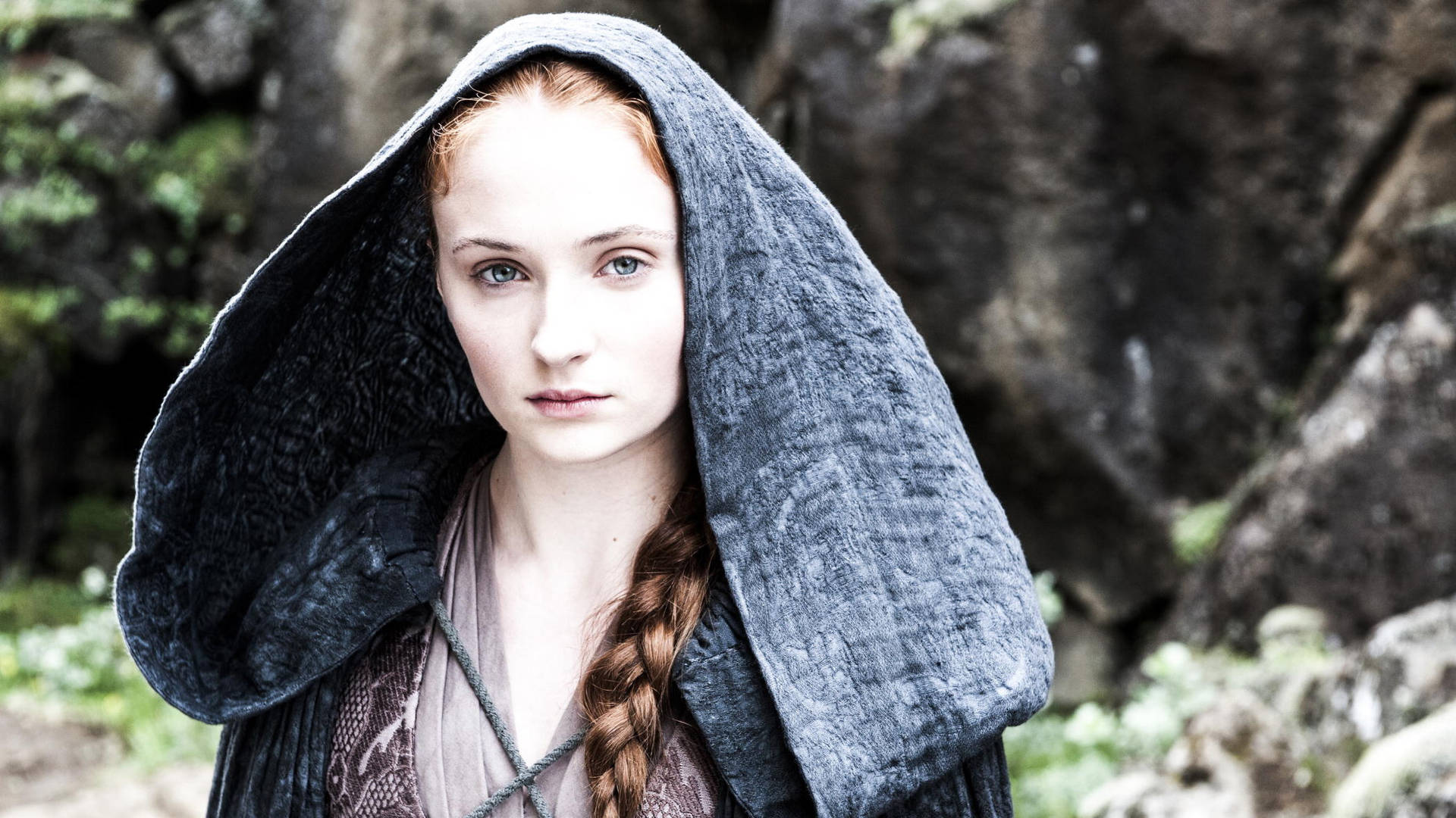 Blue Eyes Sansa Stark Background