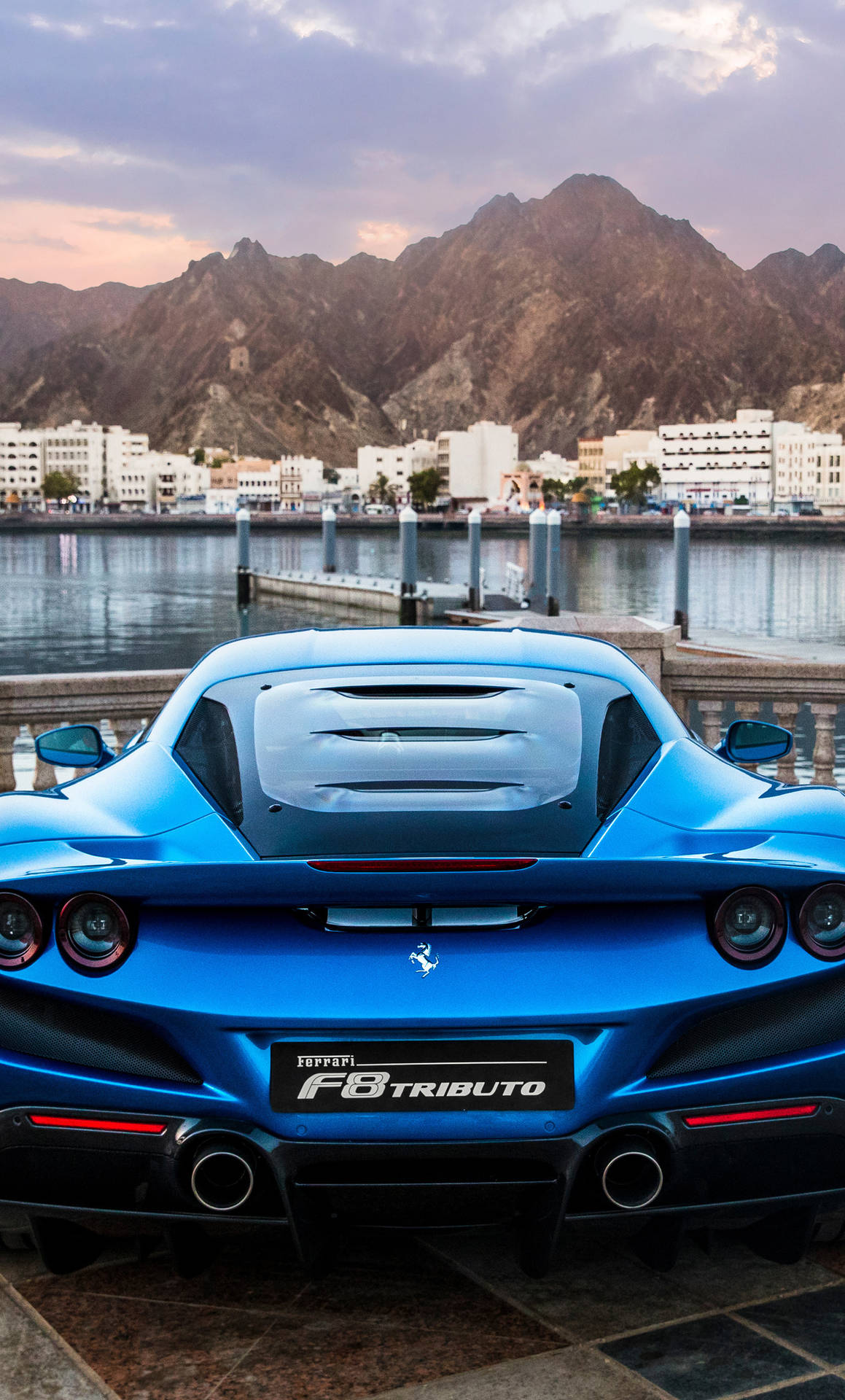 Blue F8 Tributo Ferrari Phone