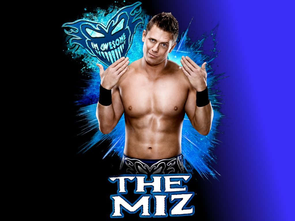 Blue Famous Mask The Miz Background