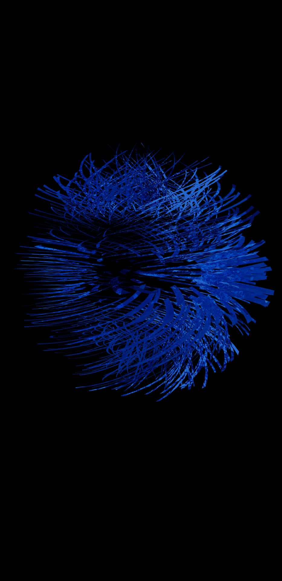 Blue Feathers Super Amoled Display Background