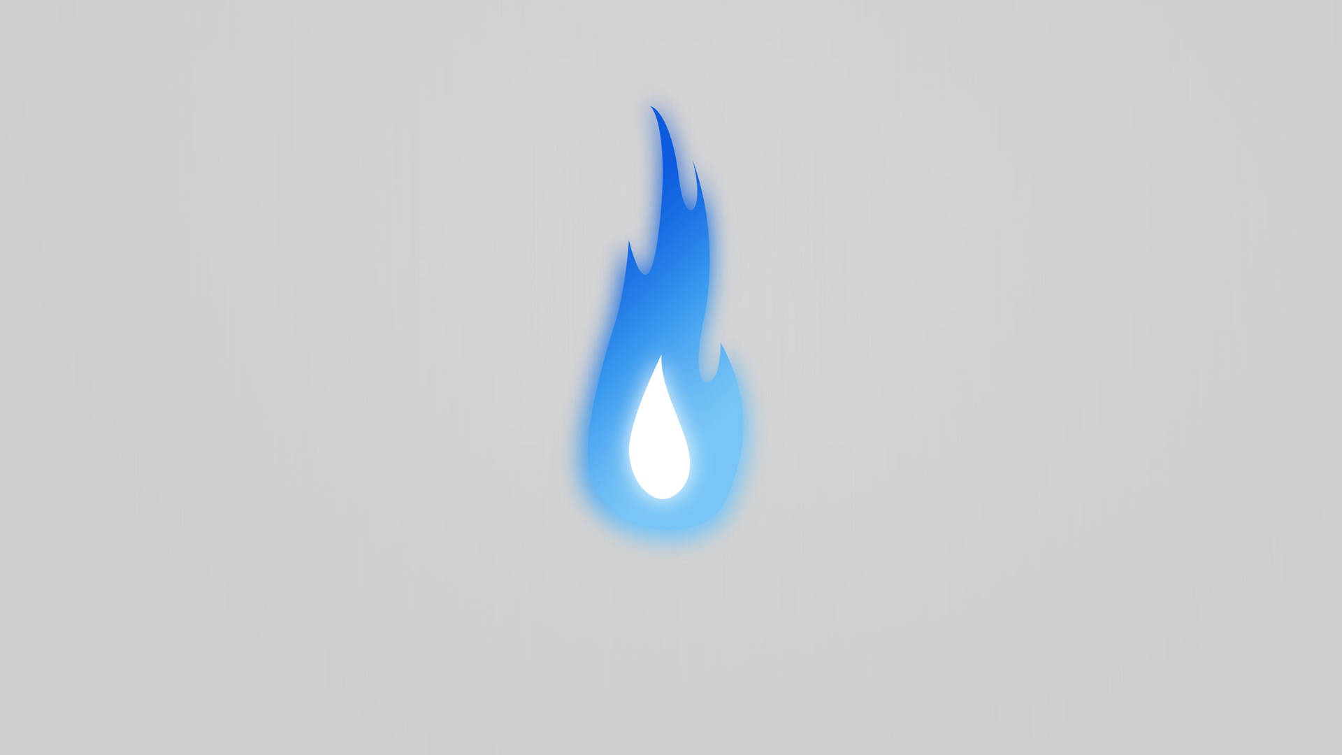 Blue Fire Minimalist Background