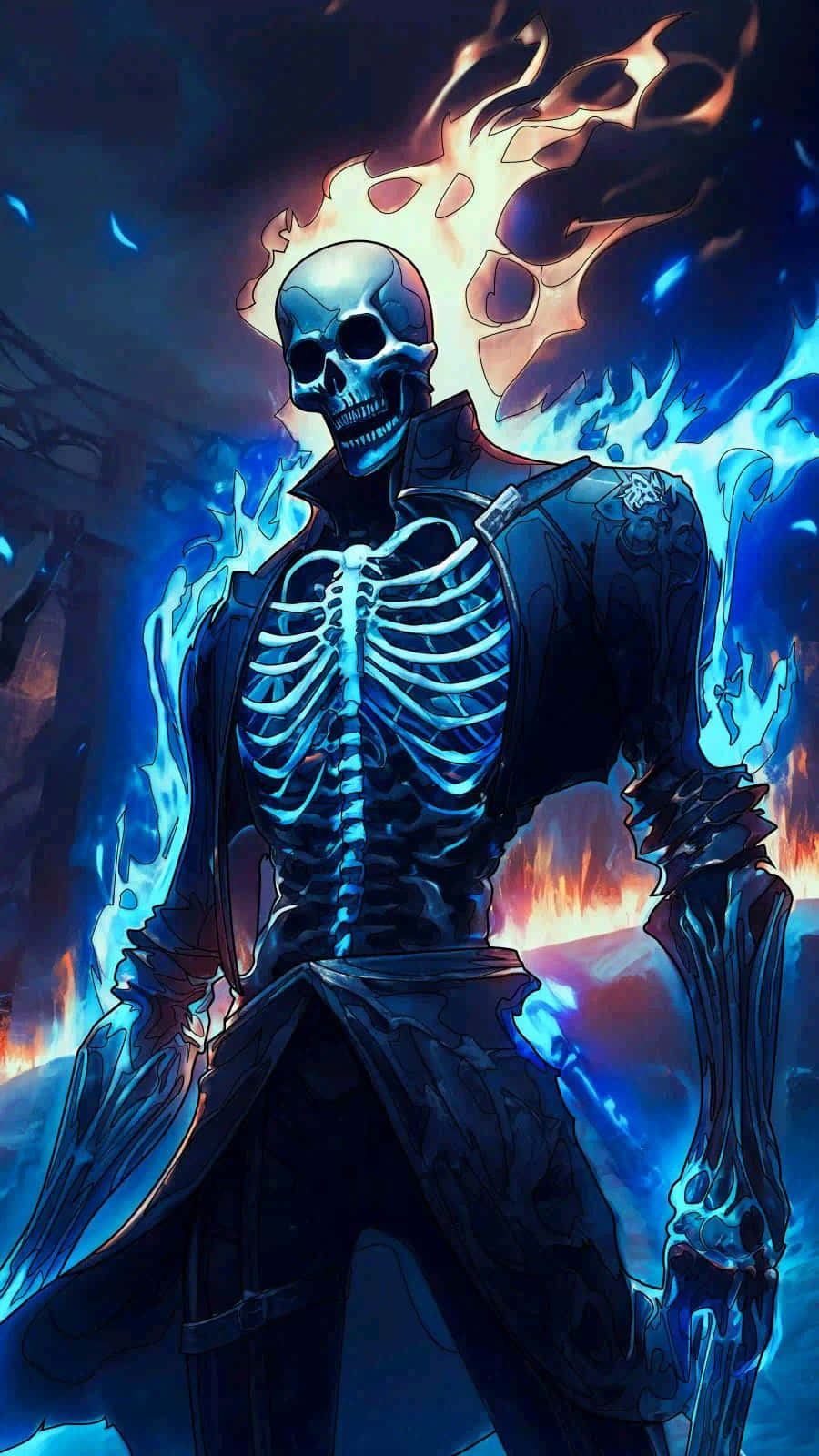 Blue_ Fire_ Skull_ Artwork.jpg Background