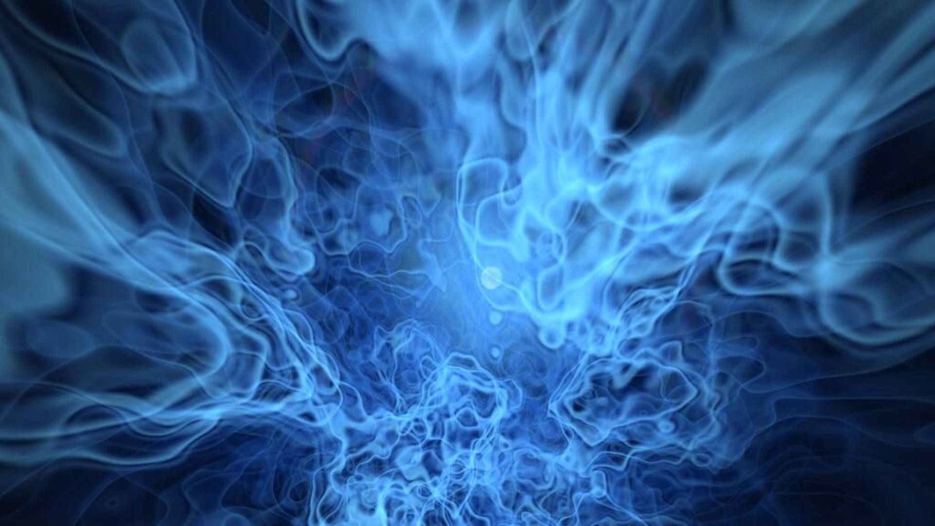 Blue Flames Abstract