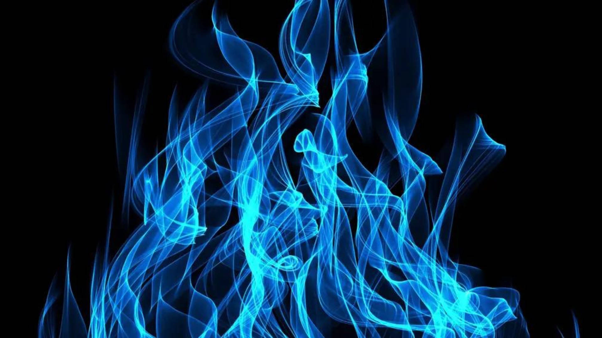 Blue Flames Aesthetic Background