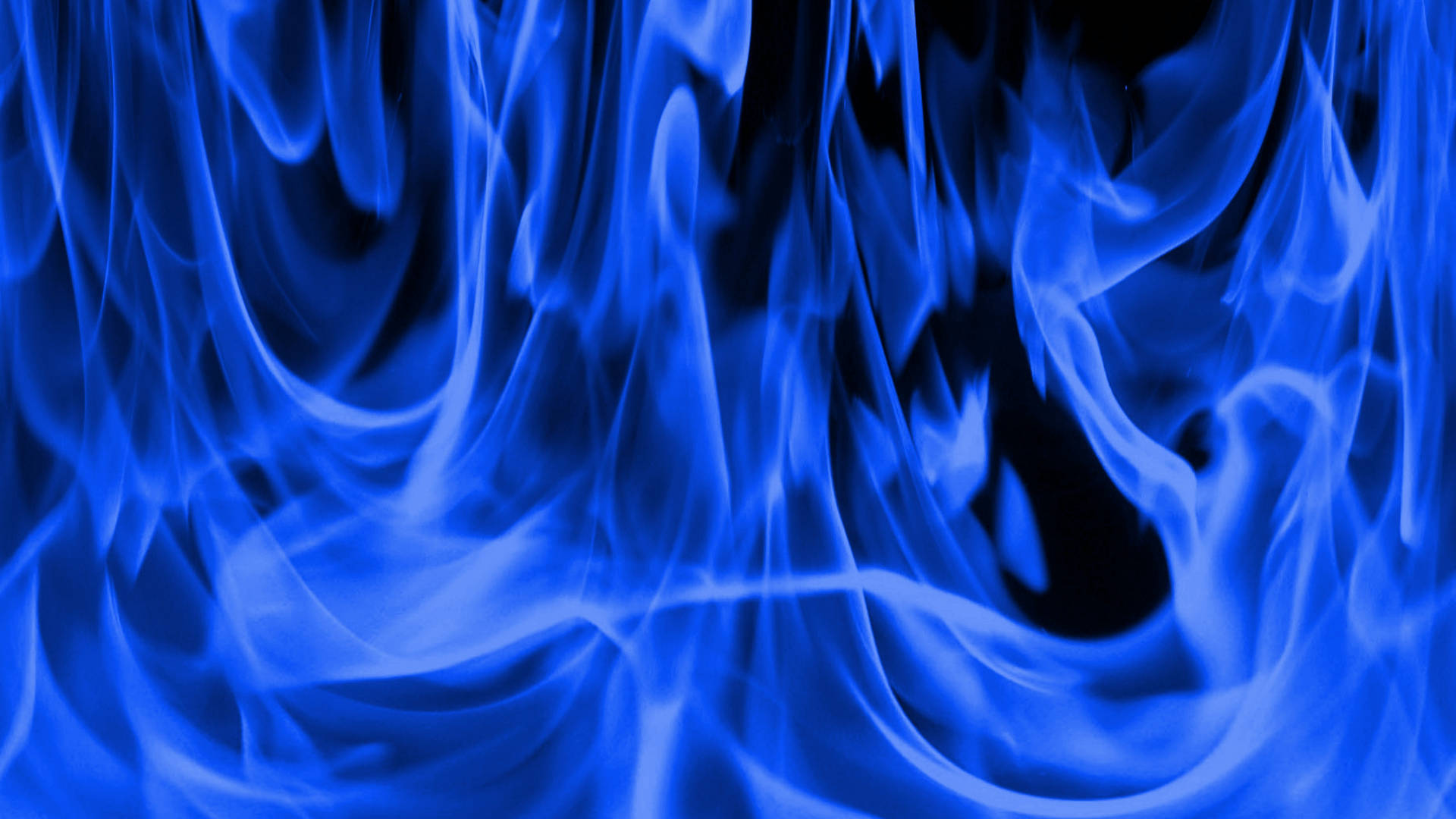 Blue Flames Bright Background