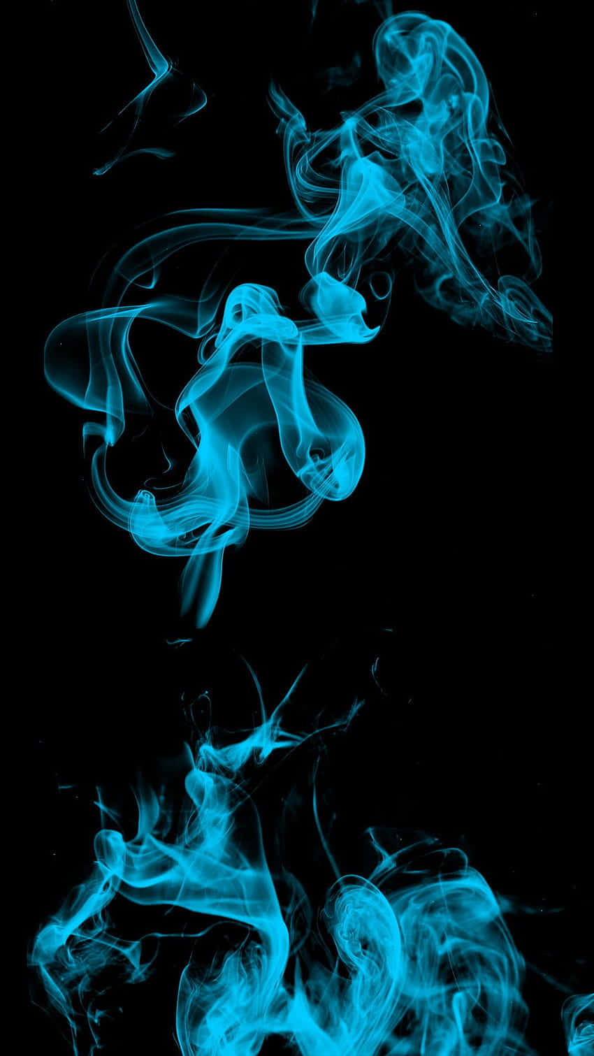 Blue Flames Captured In A Handy Manner Background