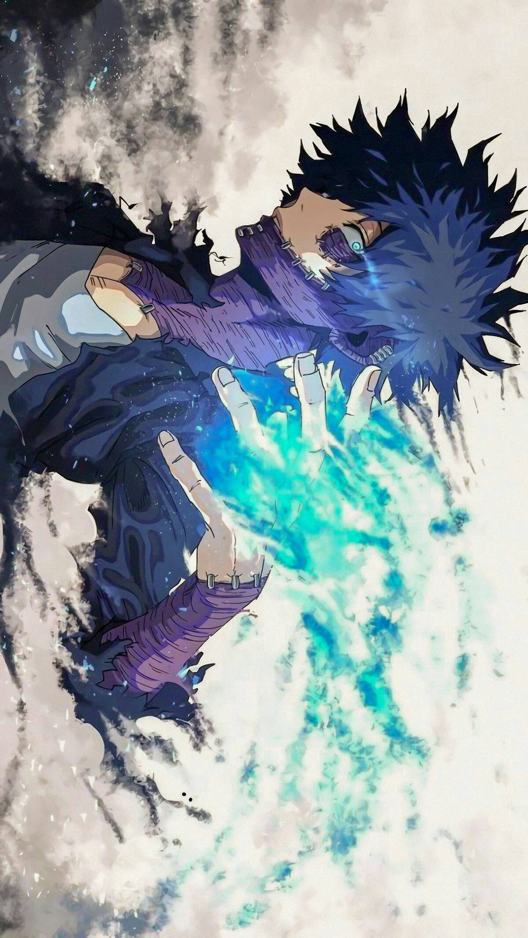 Blue Flames Dabi My Hero Academia Iphone Background