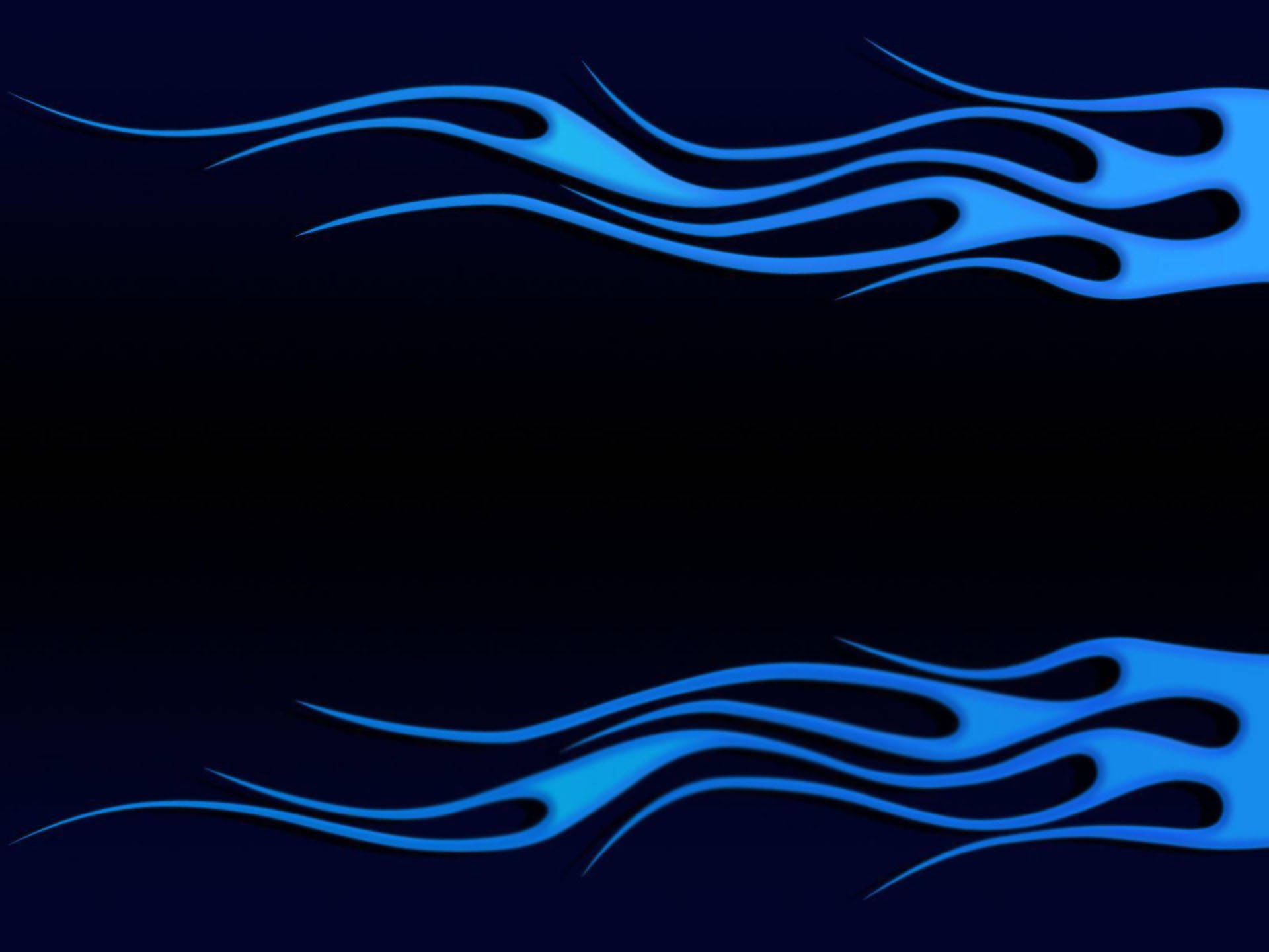 Blue Flames Graphic Art Background
