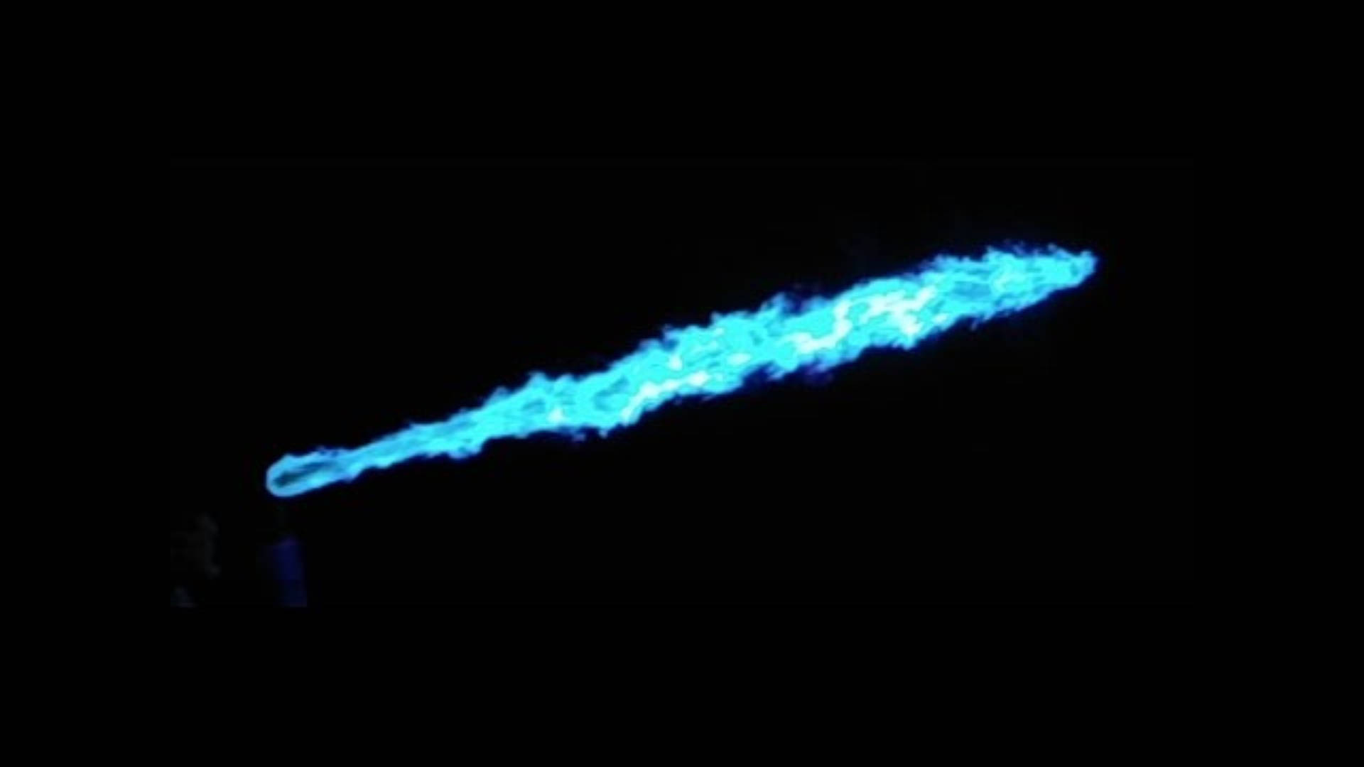 Blue Flames Meteor Background