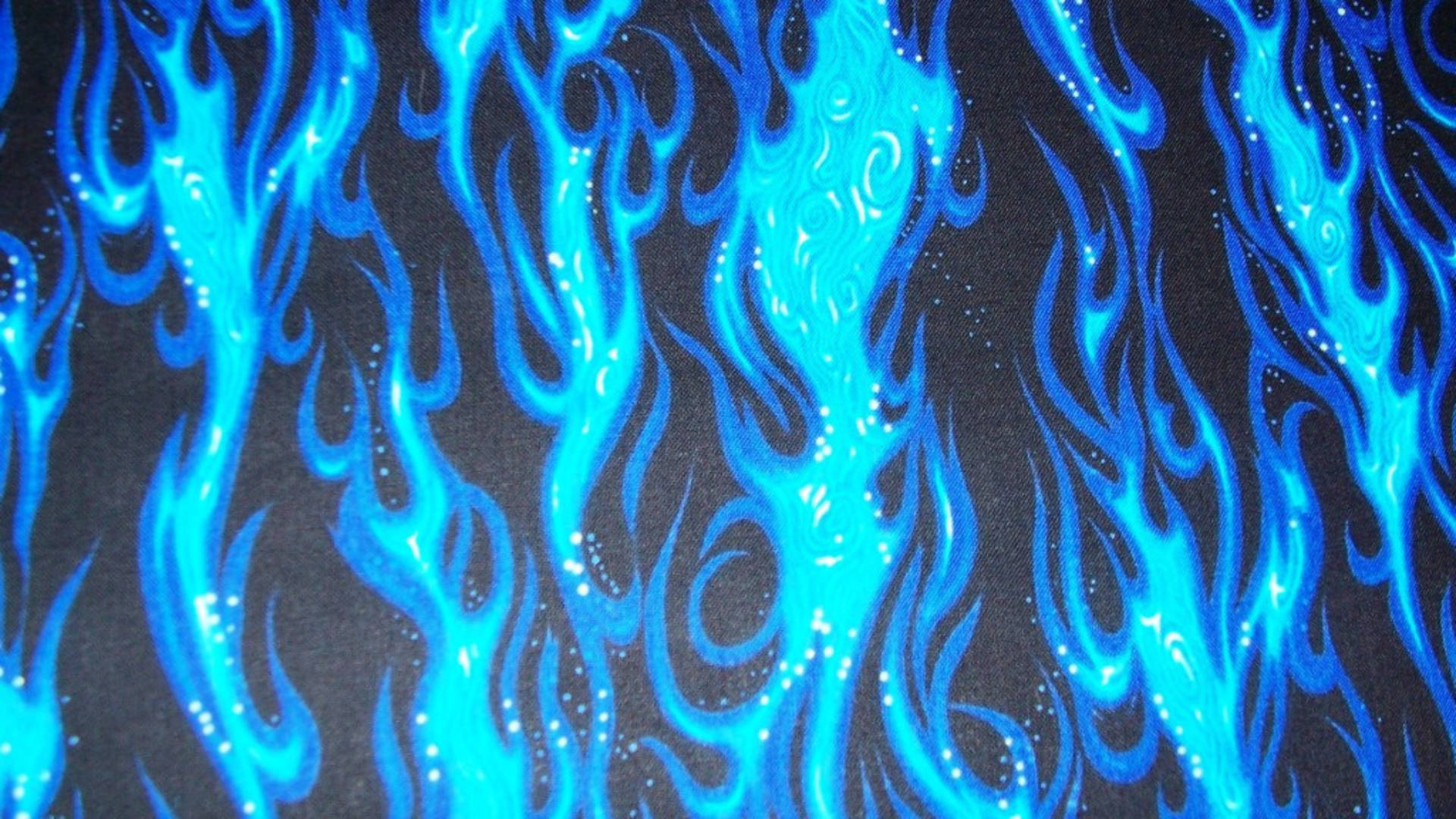 Blue Flames Patterns Background