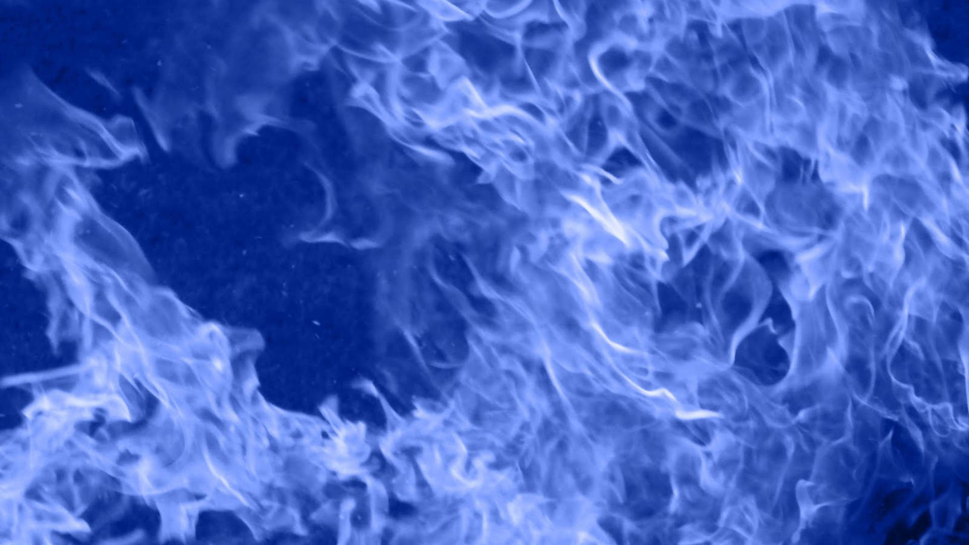 Blue Flames Smoke Design Background