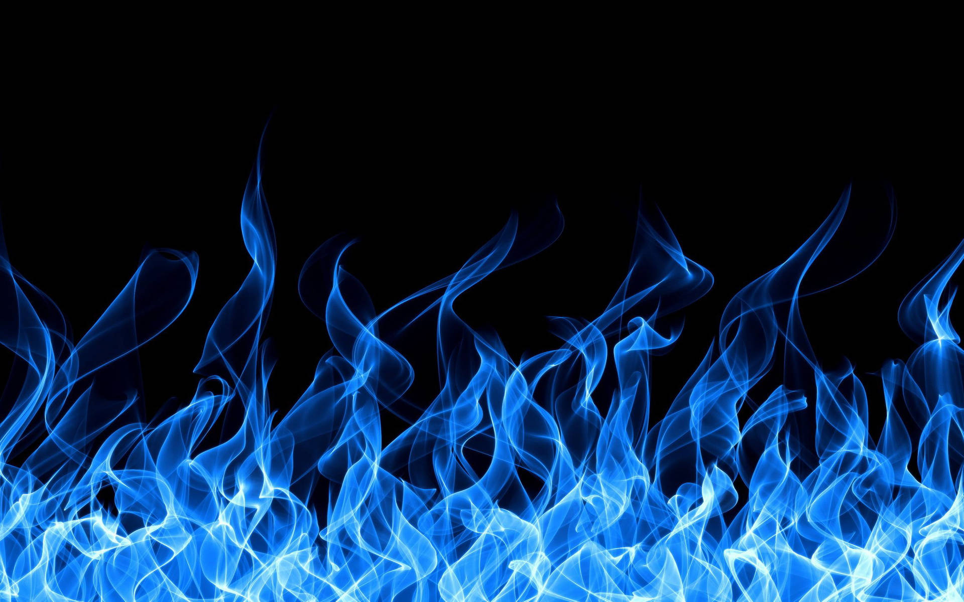 Blue Flaming Fire Background Background