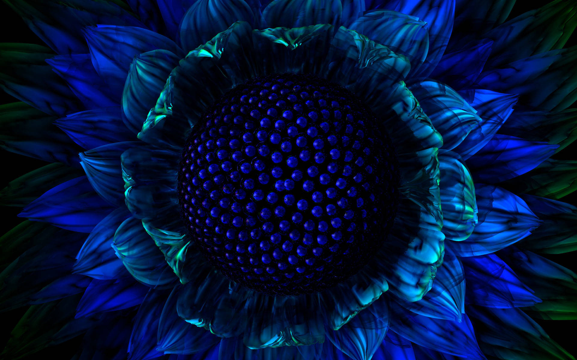 Blue Flower Core Screensavers
