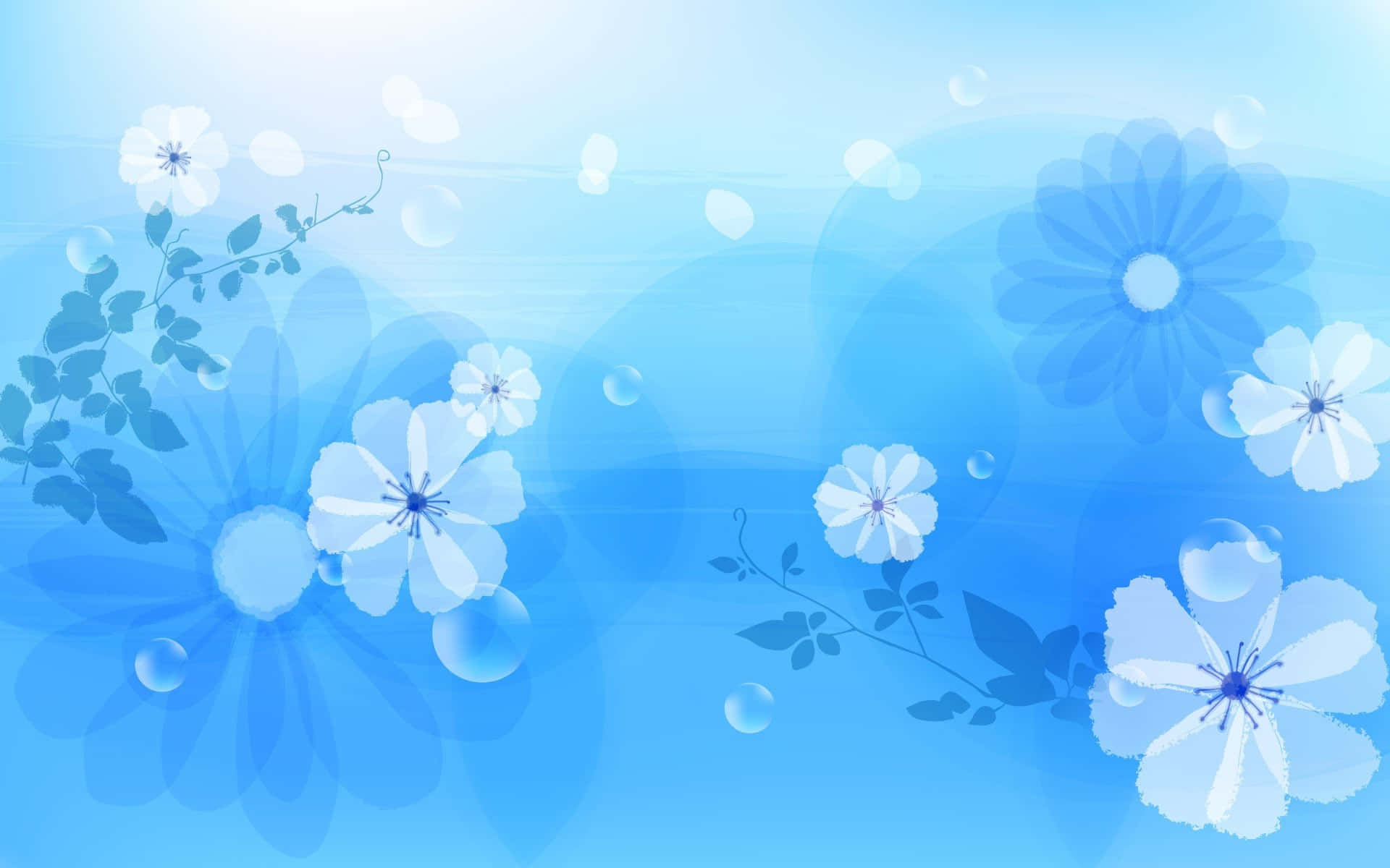 Blue Flowers Wallpapers Hd Background