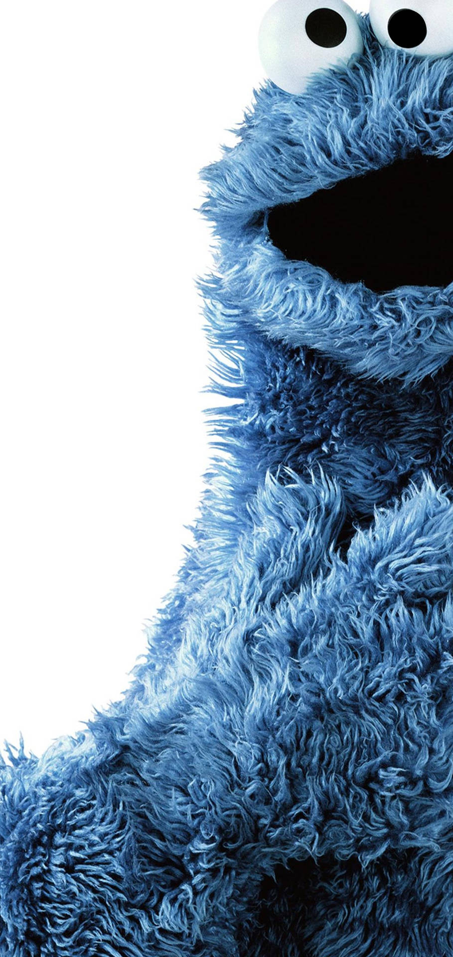 Blue Fluffy Cookie Monster Background