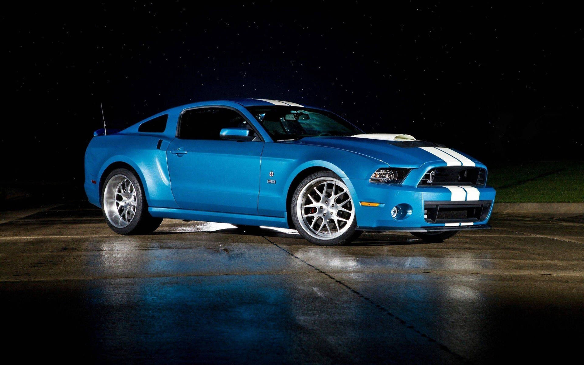 Blue Ford Shelby Background
