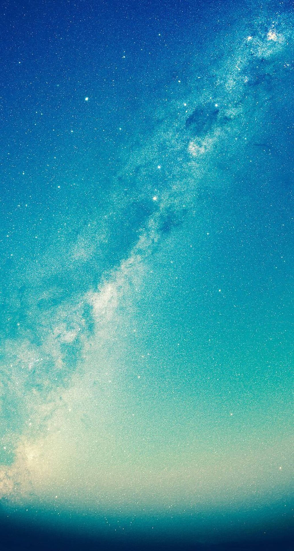 Blue Galactic Sky Home Screen Background
