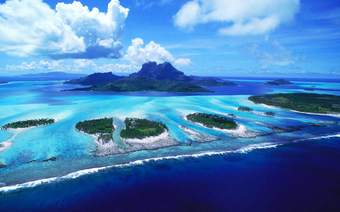 Blue Galapagos Island South America Background