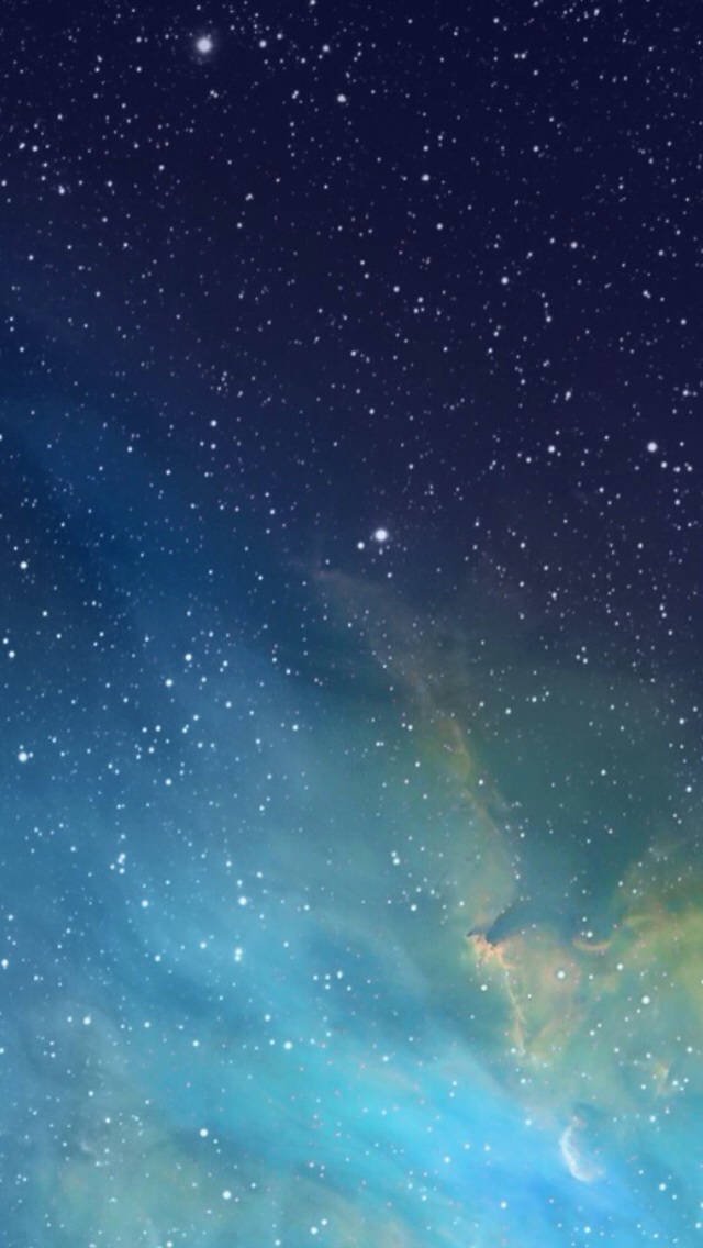Blue Galaxy Default Wallpaper For Apple Iphone Background