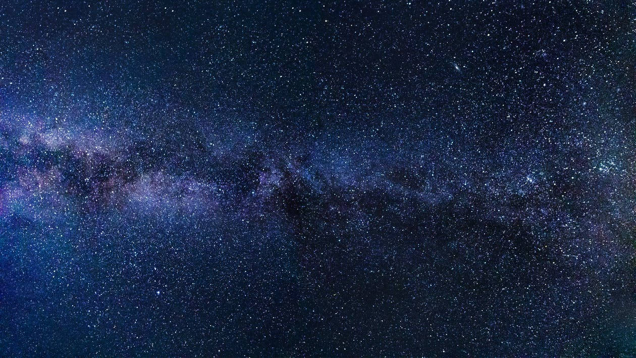 Blue Galaxy Facebook Cover Background