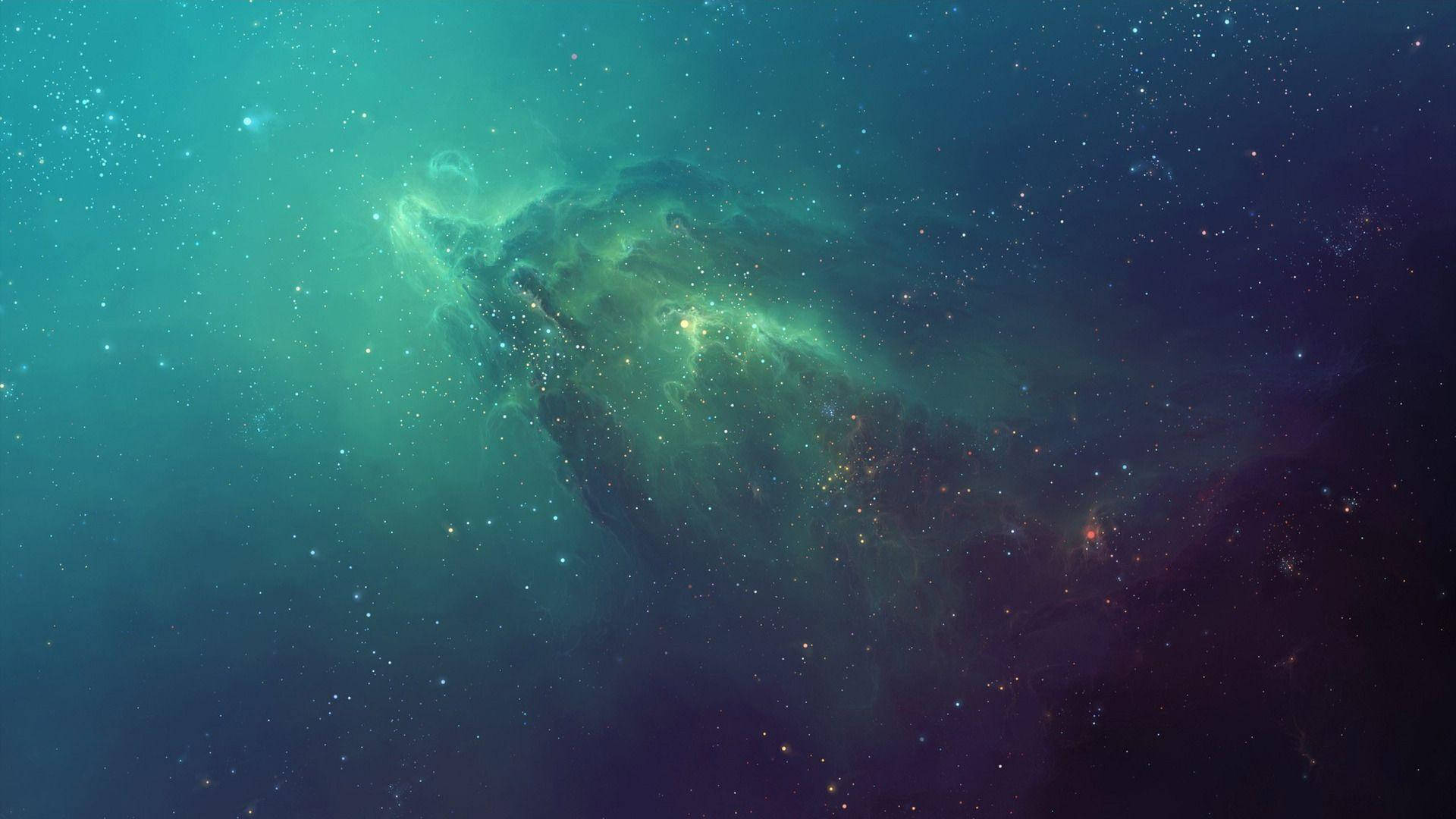Blue Galaxy Space Vortex Background