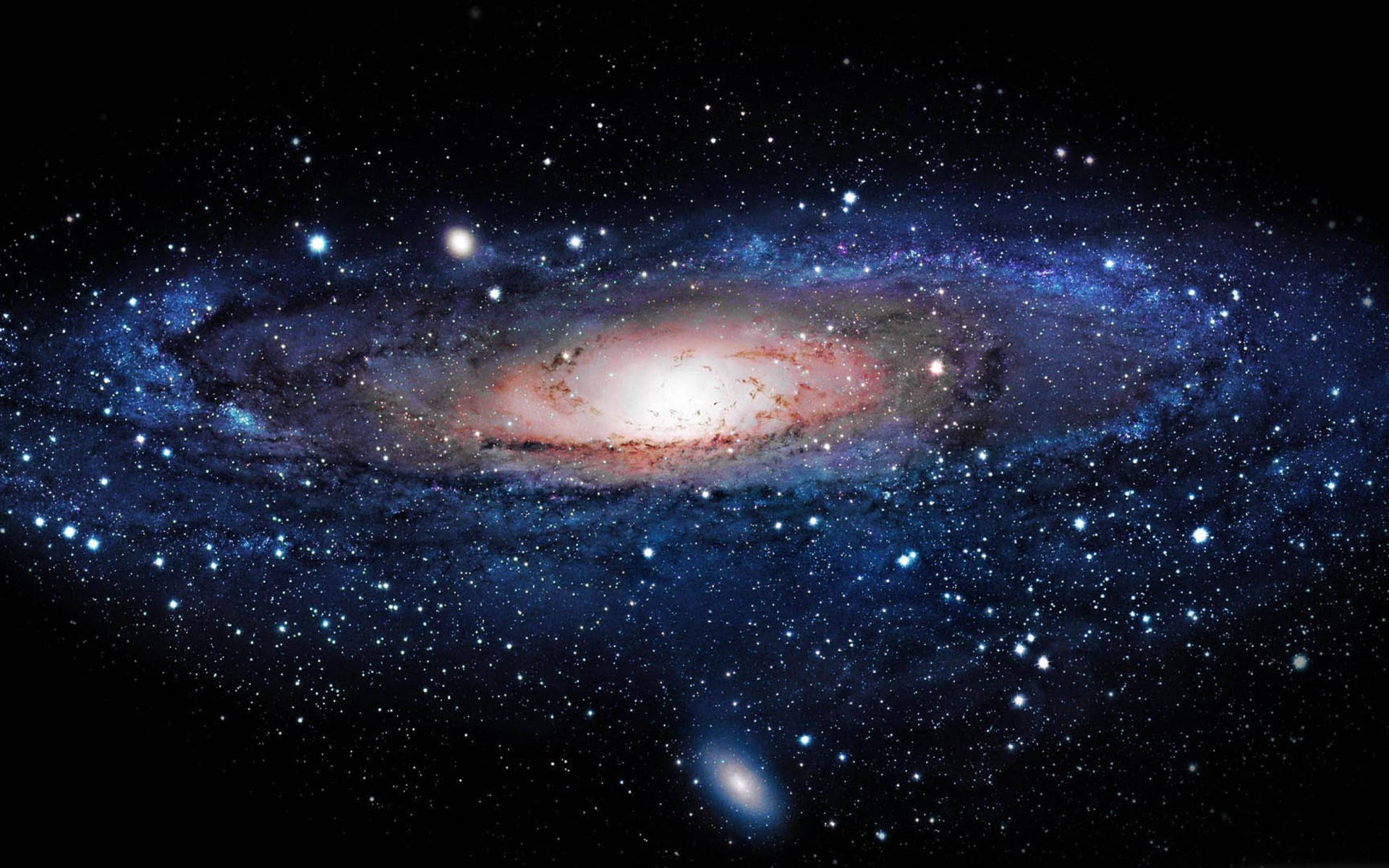 Blue Galaxy The Andromeda Nebula Background
