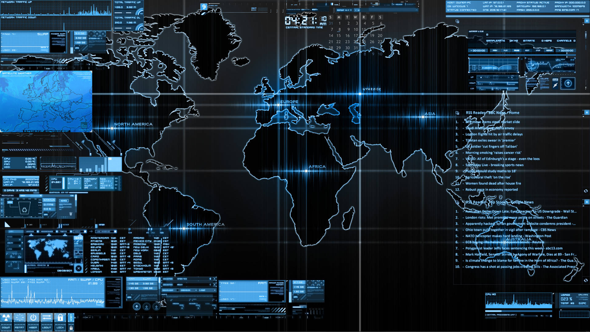 Blue Geographical Data