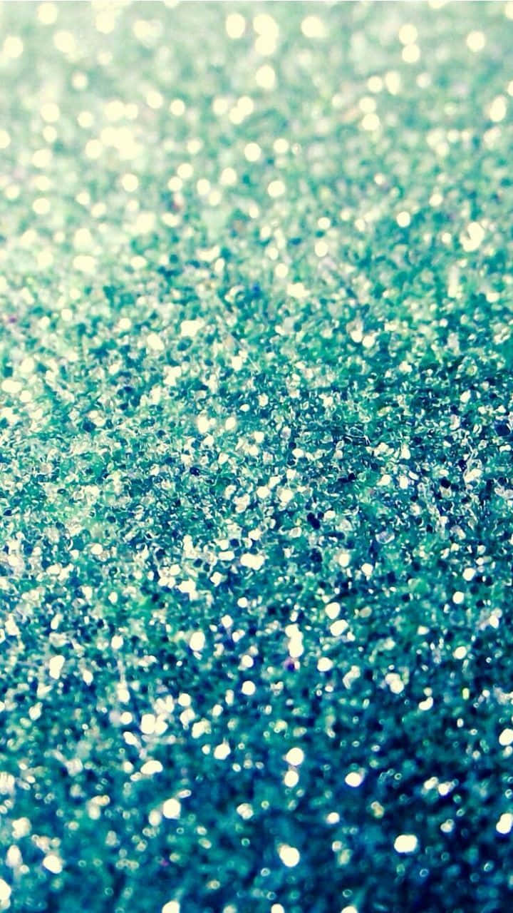 Blue Girly Sparkly Gradient Background