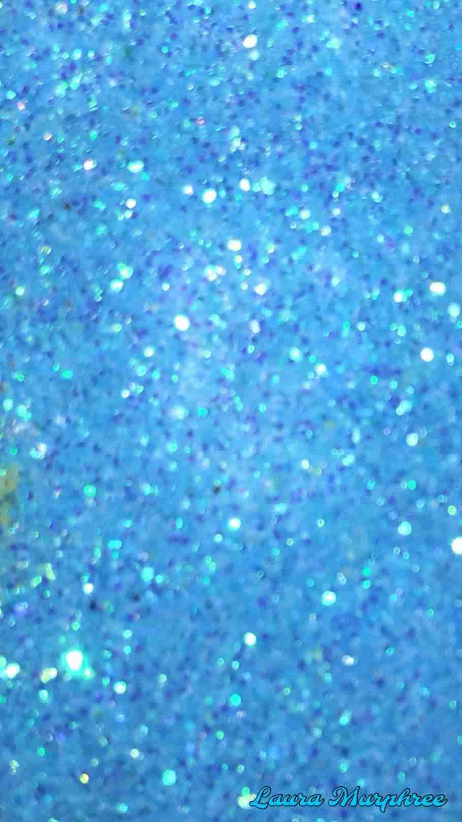 Blue Glitter Aesthetic Phone Background