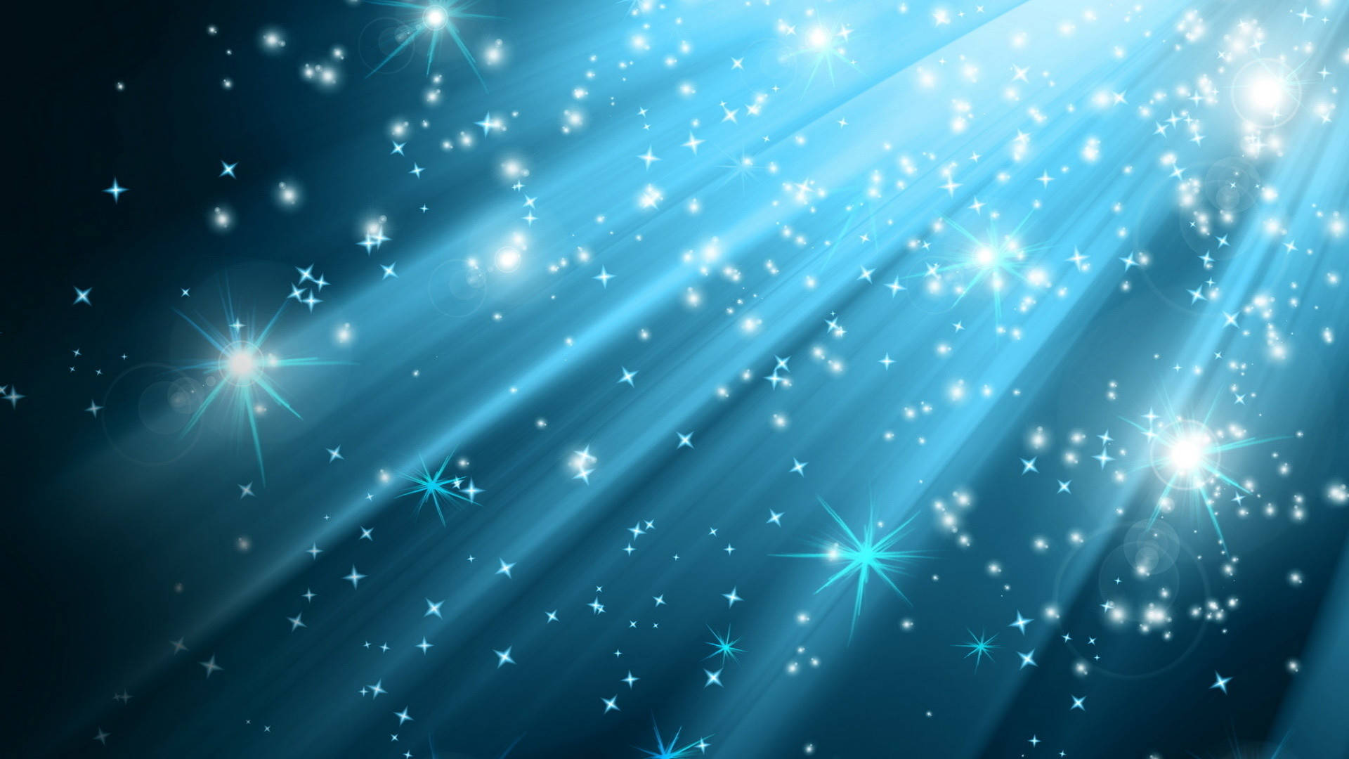 Blue Glitter And Sparkles Background