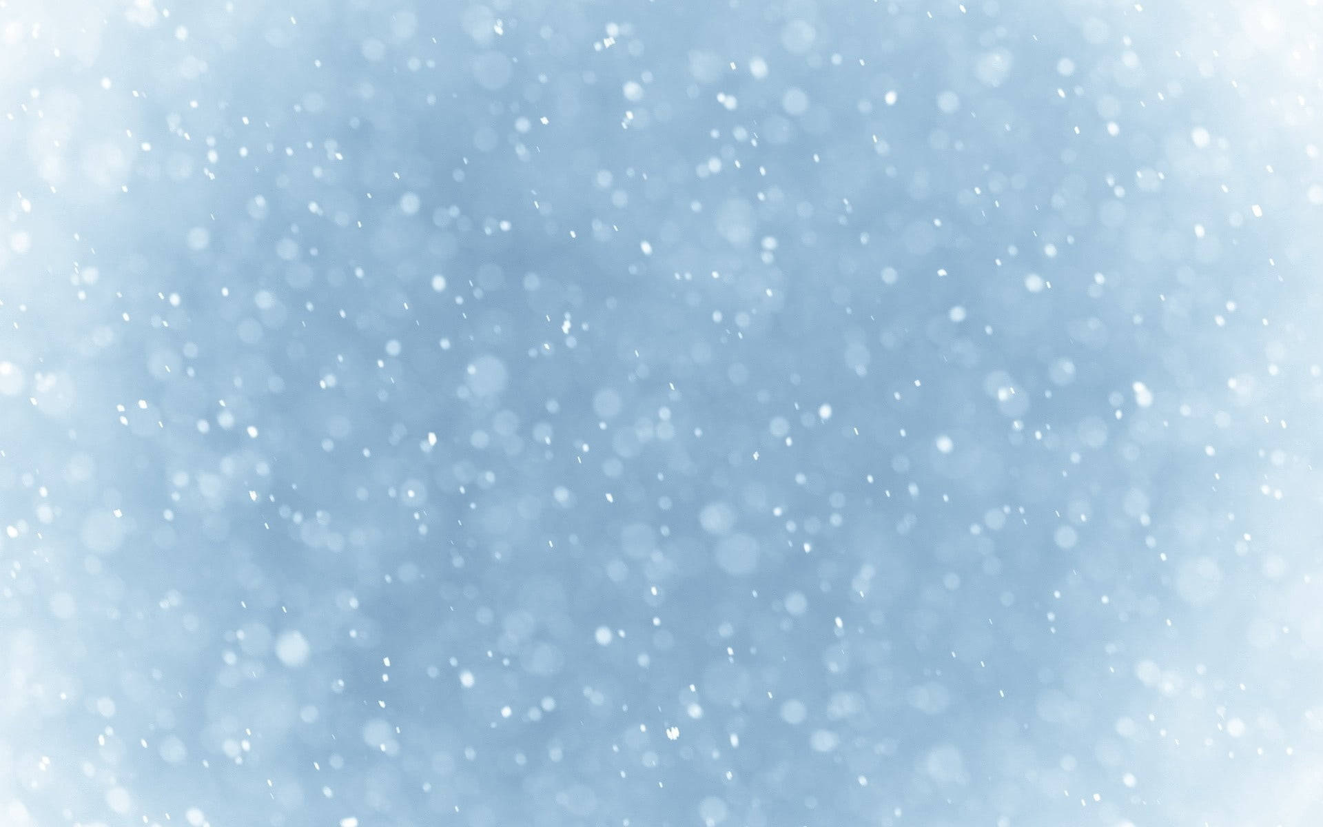 Blue Glitter Fluttering Snowflakes Background
