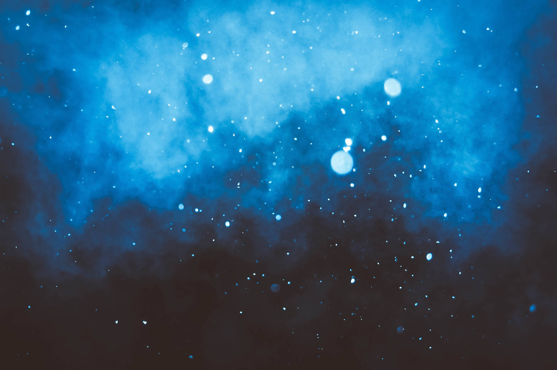 Blue Glitter Mist Galaxy Background