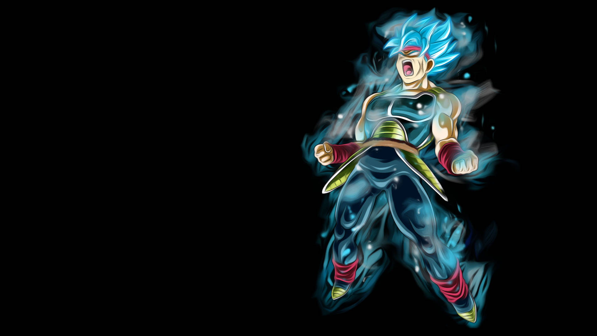 Blue Goku Super Saiyan Transformation Background