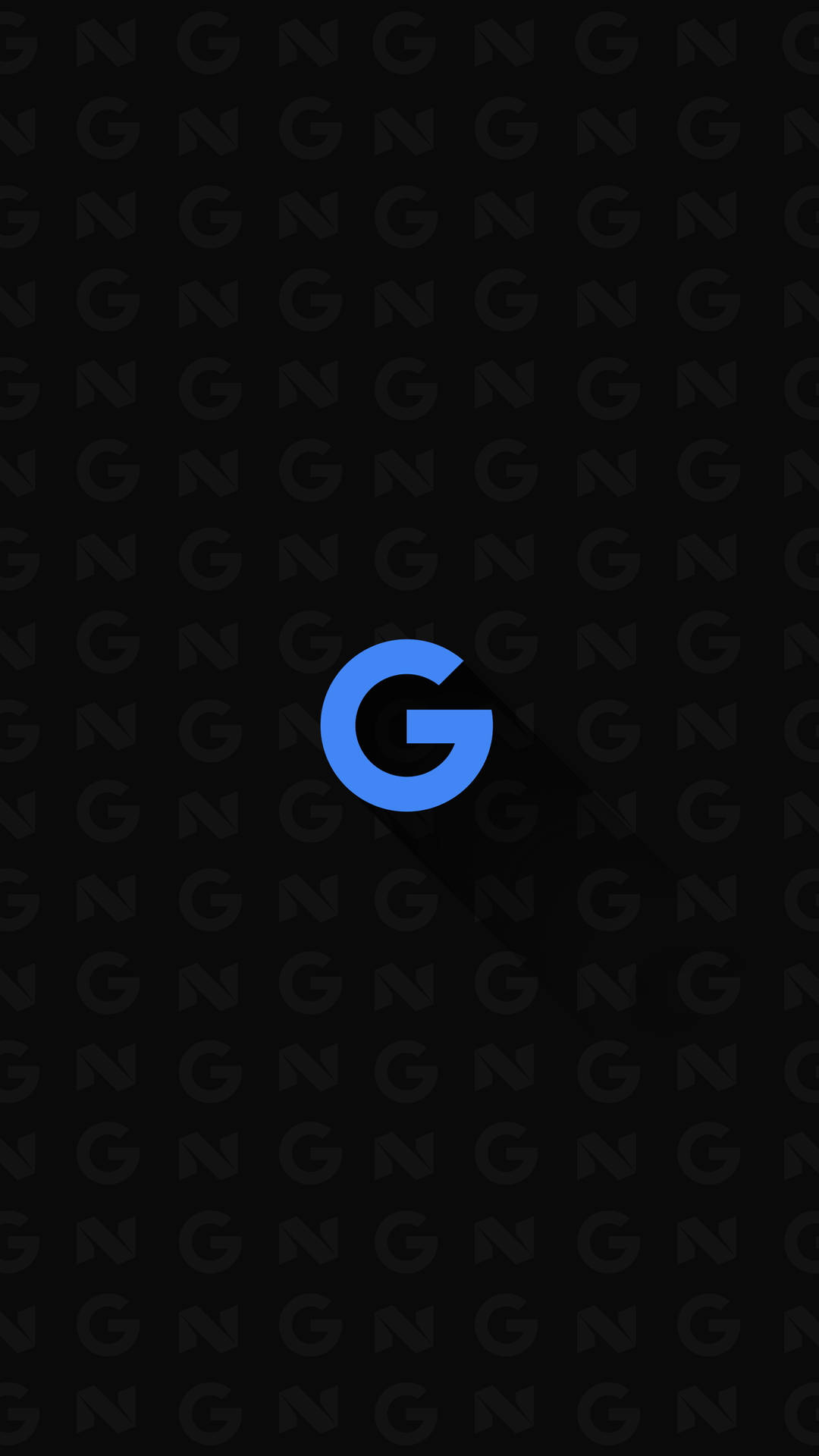 Blue Google Logo On 8k Phone