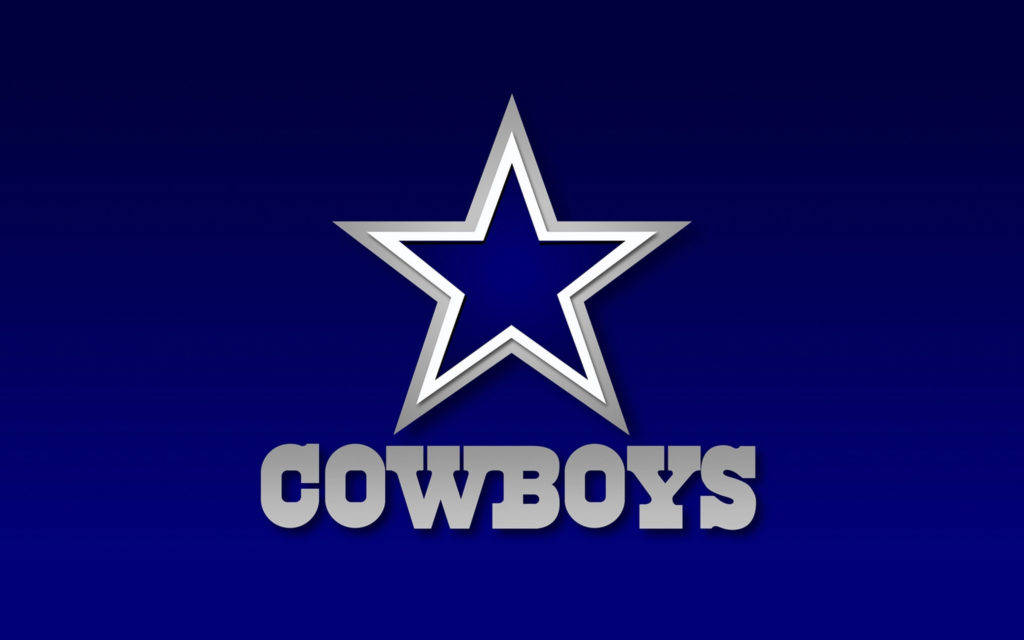 Blue Gradient Dallas Cowboys Logo Background