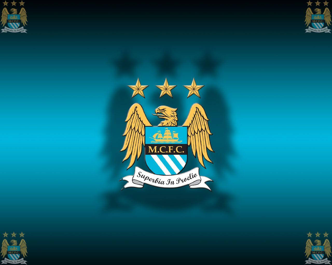 Blue Gradient Manchester City Fc Logo