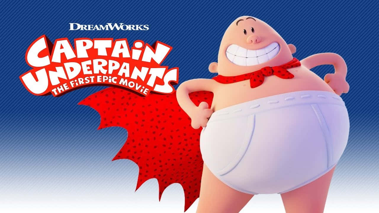Blue Grandient Background Of Captain Underpants: The First Epic Movie Background