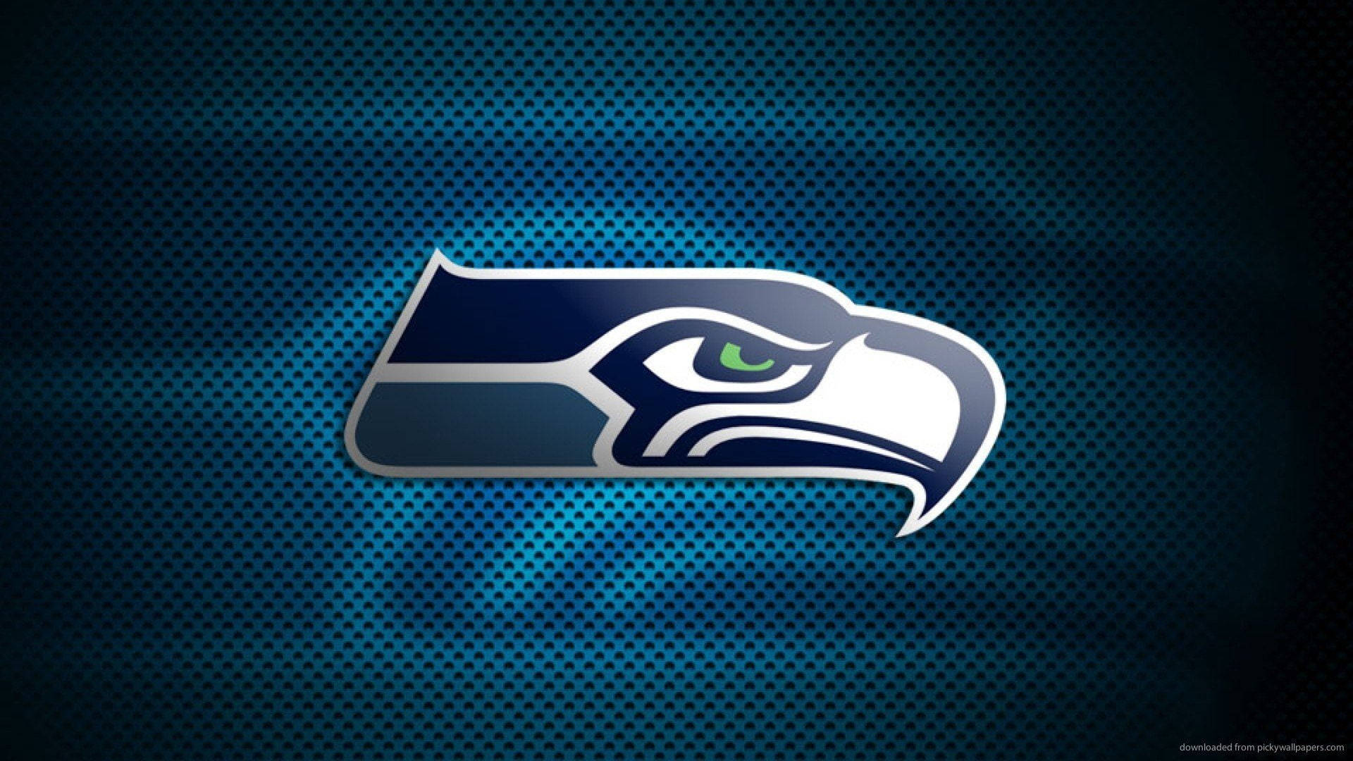 Blue Graphic Seattle Seahawks Logo Background