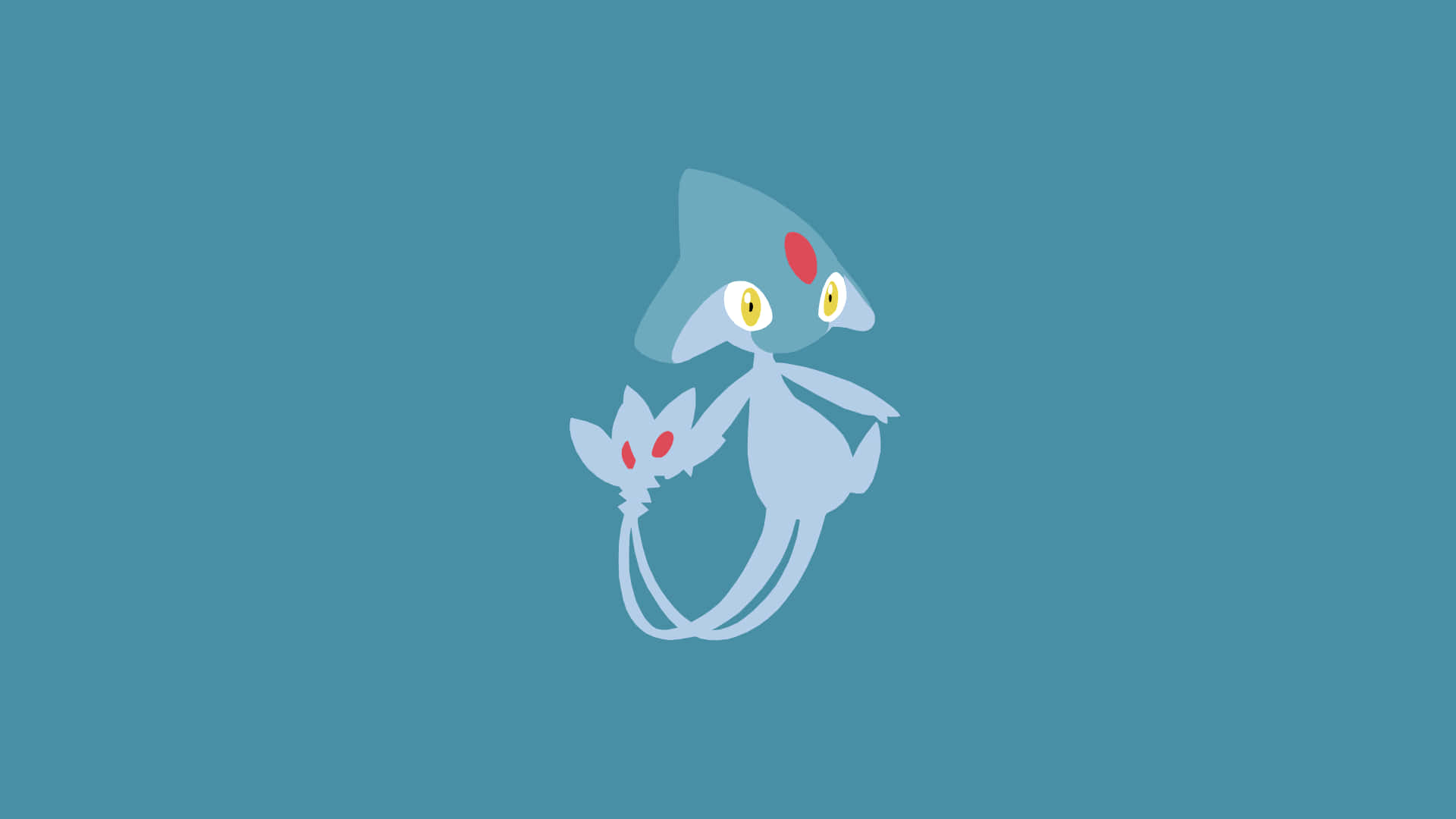 Blue Gray Azelf Pokemon Background