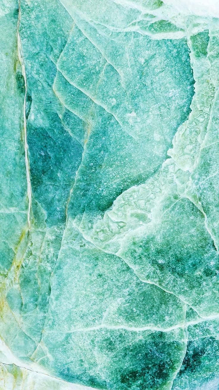 Blue Green Aesthetic Cracked Surface Background
