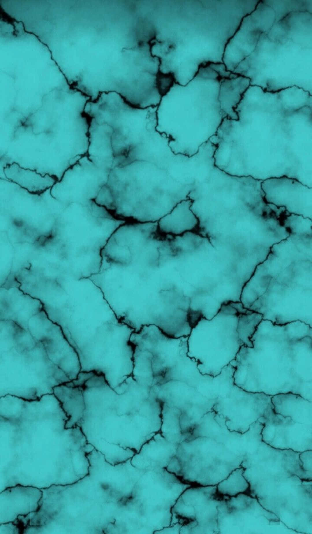 Blue Green Aesthetic Cracking Marble Surface Background