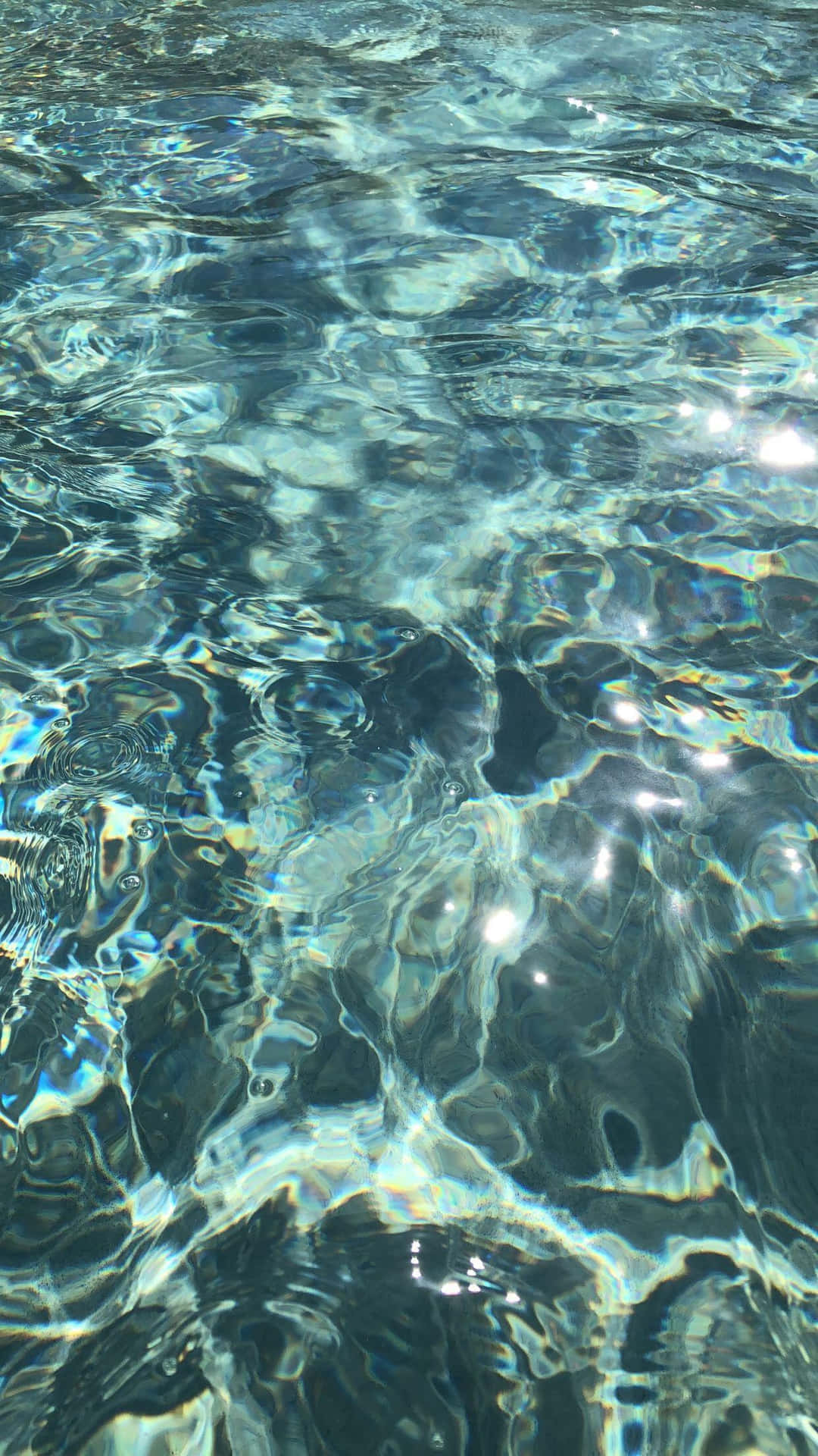 Blue Green Aesthetic Crystal Clear Water Background